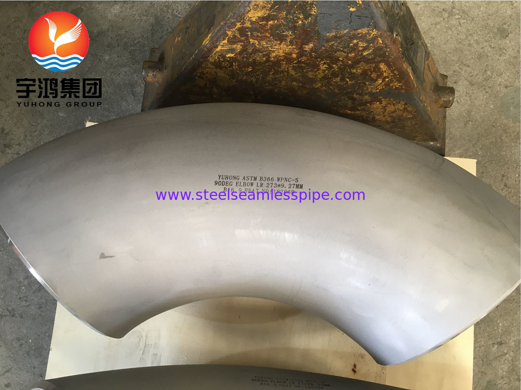 ASTM B366 Monel 400 / UNS N04400 Coude 90 degrés de nickel alliage d'acier