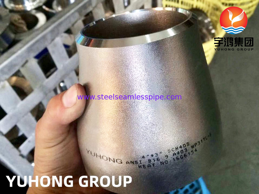 ASTM A403 WP317L réducteur concentrique en acier inoxydable