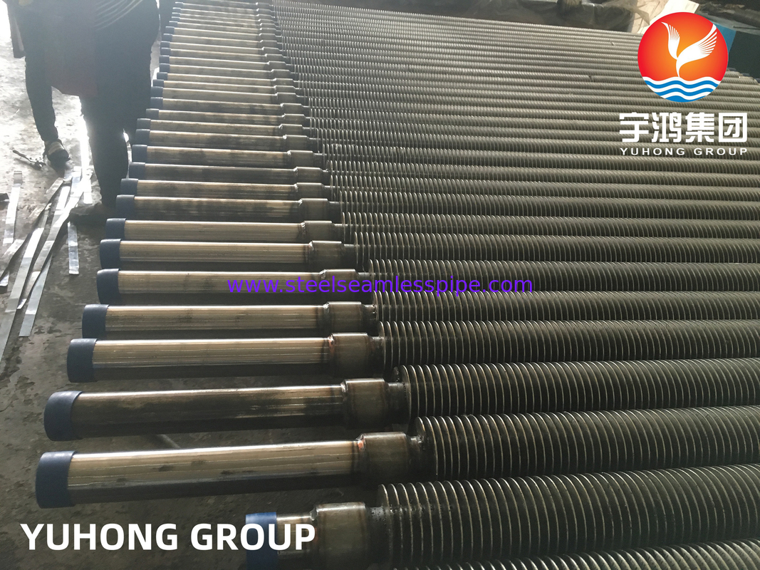 Tube à ailettes du TUBE d'AILERON d'acier inoxydable d'ASME SA 213 T12 SMLS AL+FIN HFW