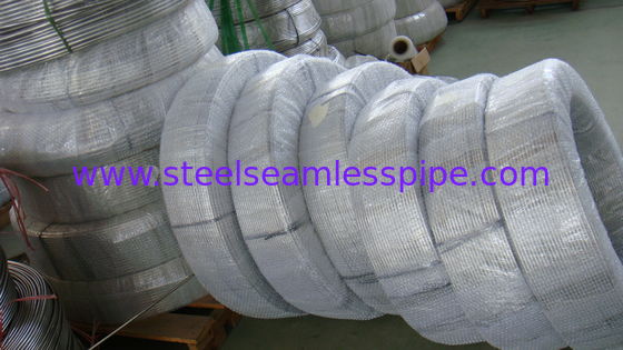 Tuyauterie de bobine d'acier inoxydable, ASTM A688 TP304/TP316Ti/TP321/TP347/TP310S, surface polie, lumineux recuite