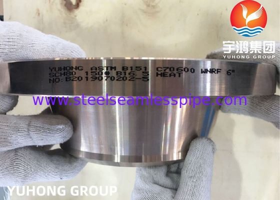 Brides de Cuivre-nickel, ASTM B151 Uns C70600 C71500, Cu-Ni 90/10 bride SOFF