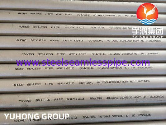 Pipe sans soudure en acier inoxydable pour l'industrie chimique