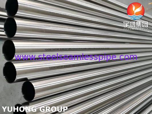 Tubes sanitaires sans soudure en acier inoxydable ASTM A270 TP316L 320 Grille polie à l'extérieur