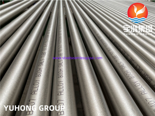 Tuyau sans couture d'alliage de fer au nickel de chrome de l'alliage 800H/UNS N08810 d'ASTM B407/ASME SB407