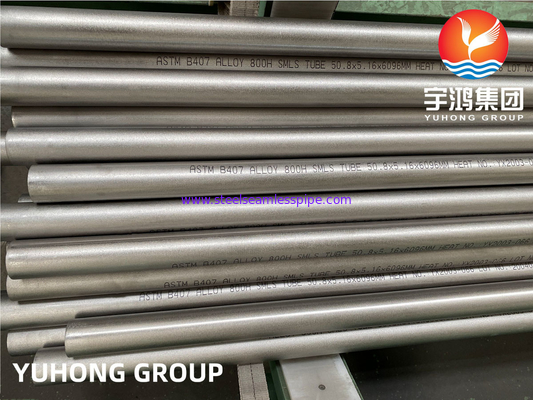 Tuyau d'alliage de nickel d'ASTM B407/ASME SB407 Incoloy 800H (vacarme 1,4958) UNS N08810