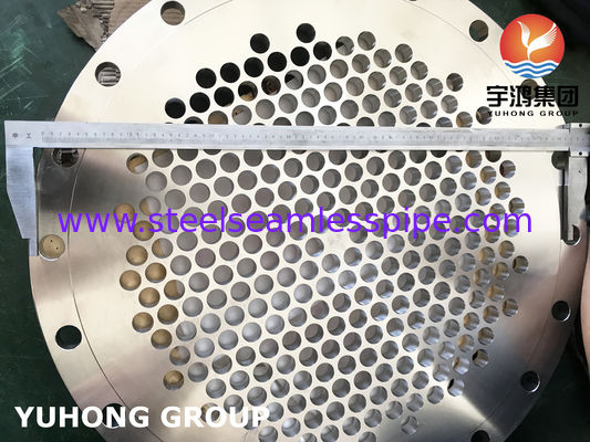 TUBESHEET EN ACIER DUPLEX ASME SA240 S31803 S32205 pour l'échangeur de chaleur