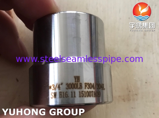 Soudure de prise d'insertion d'ASTM A182 F304 adaptant le ciment chimique de gazoduc du pétrole B16.11