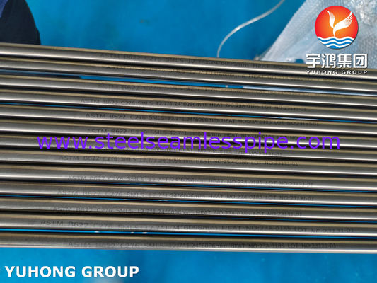 Tube en alliage de nickel sans soudure ASTM B622 UNS N10276 2.4819 Hastelloy C276 Tube d'échangeur de chaleur