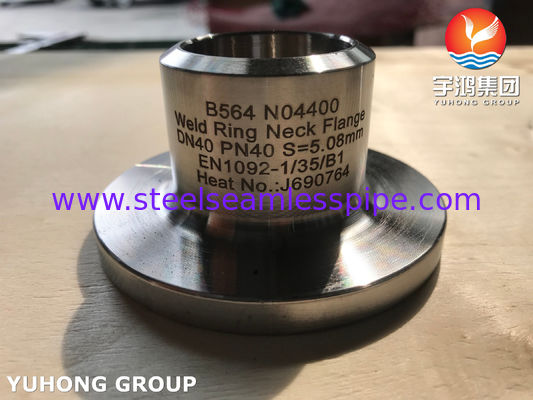 ASTM B564 UNS N04400 EN 1092-1 Flange de cou de soudure à anneau en alliage de nickel