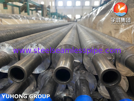 ASME SA210 Gr A1 Tubes sans couture Al1060 Tubes à nageoires d'aluminium intégrées de type G pour l'industrie pétrolière et gazière