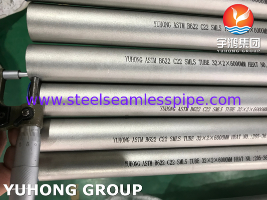 ASTM B622 Hastelloy C22 2.4602 Tubes en acier allié au nickel pour l'industrie pétrolière et gazière