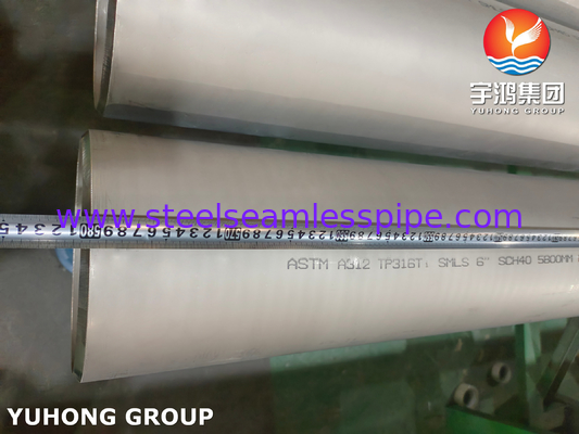 ASTM A511 TP316 316L 1.4404 Tubes sans soudure en acier inoxydable décapées recuit Certification ABS