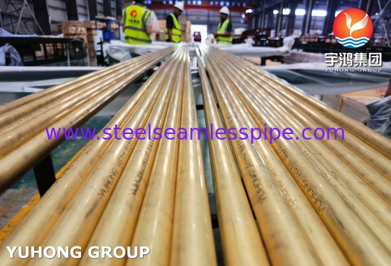 C68700 Tubes sans soudure en alliage de cuivre ASTM B111 pour échangeurs de chaleur homologuées par la SGS
