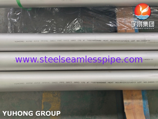 ASTM A312 TP316L Stainless Steel Seamless Pipe for Oil Gas Industry