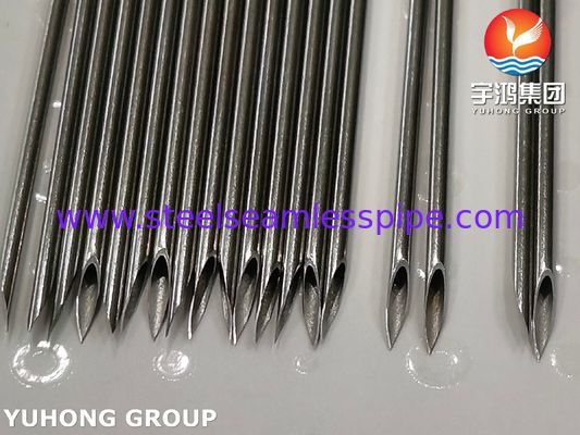 Tube d'aiguille vétérinaire en acier inoxydable 16G pour injection de bétail, pointe à triple biseau