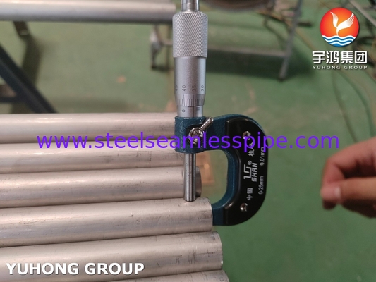ASME SA789 / ASTM A789 S32750 Tubes sans soudure en acier duplex pour échangeurs de chaleur, Application chimique