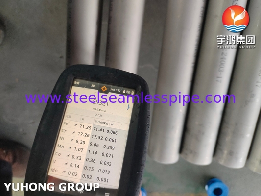 ASTM A312 TP321 Tuyau sans soudure en acier inoxydable, décapé et recuit