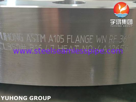 ASTM A105 Flange forgée en acier au carbone à face soulevée à coude de soudure B16.5