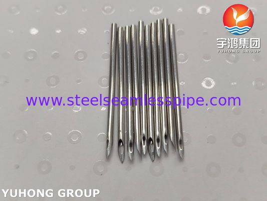 Tube d'aiguille de fistule artério-veineuse à bout oculaire arrière de forme ovale SUS304 pour hémodialyse