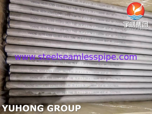 ASTM A789 Tube en acier inoxydable duplex UNS S31803 sans soudure ou soudé