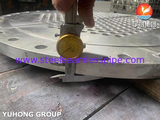 Tubesheet fixe en acier inoxydable ASME SA240 SS304 pour échangeur de chaleur