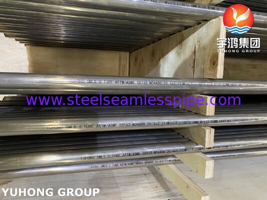 Tube d'échangeur de chaleur en alliage de nickel en forme de U Monel400 ASME SB163 N04400