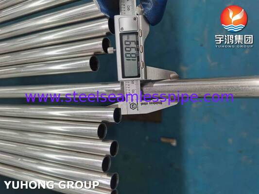 Tube soudé en acier inoxydable ASTM A249 TP304 recuit brillant pour brasserie