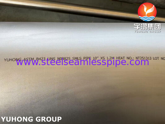 ASTM B423 UNS N08825 Tube sans soudure en alliage de nickel pour l'industrie pétrochimique