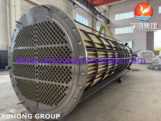 Faisceau de tubes en laiton Admiralty C44300 avec tubes sans soudure ASME SB111 pour échangeur de chaleur à eau de mer et de refroidissement marin