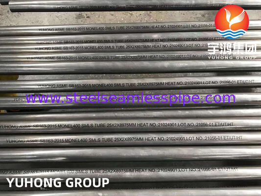 Tube en alliage de nickel ASTM B163 sans soudure Monel 400 Application échangeur de chaleur condenseur