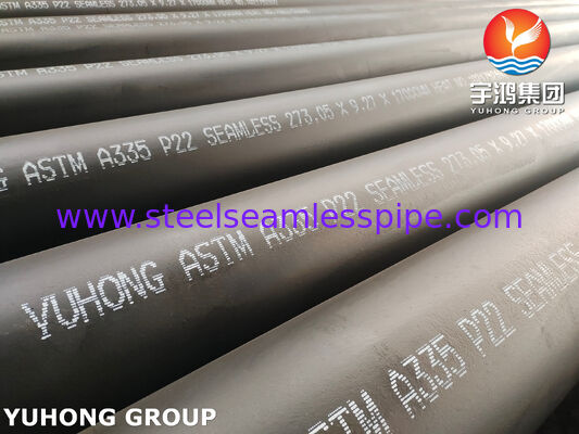 ASTM A335 P22 Pipe sans soudure en alliage d'acier à haute température