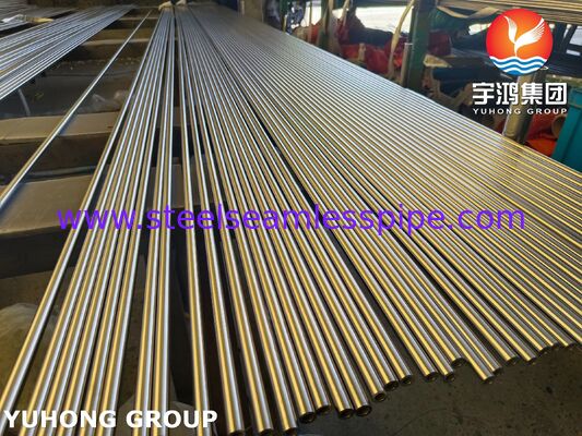 Tubes sans soudure en acier inoxydable super duplex brillant recuit ASTM A789 UNS S32750 pour le dessalement