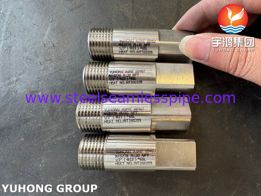 Bouchon en alliage de nickel ASME SB462 UNS N10276 NPT ASME B16.11 Hastelloy C276 forgé
