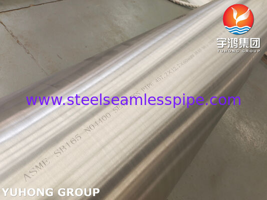 ASME SB165 UNS N04400 Monel400 Pipe en alliage de nickel sans soudure pour tuyauterie de transport de fluides