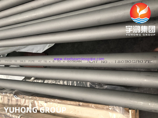 Tuyau sans couture rond ASTM A312, TP310H NDT d'acier inoxydable disponible