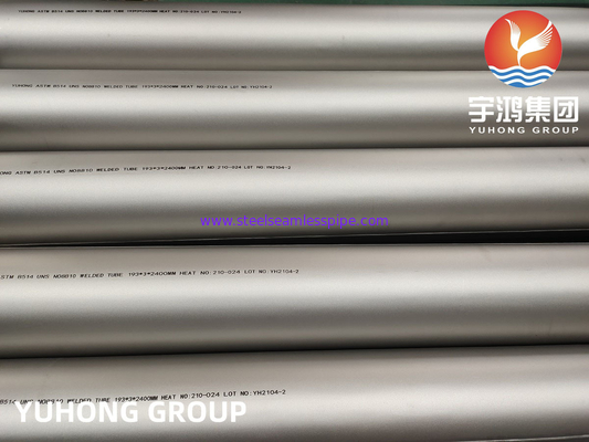 B514 INCOLOY 800H tuyaux soudés UNS N08810 ALLOI de nickel-fer-chrome