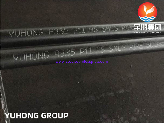 Taille P11/P12/P22/P5 /P9/P91/P92 1/2 sans couture de tubes d'acier allié d'ASTM A335 /ASME SA335 » à 24