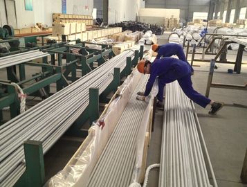 Tube sans couture d'acier inoxydable, ASTM A213 TP310S/310H, 25,4 x 2,11 x 6096mm, emballage mariné, recuit, en bois de cas.
