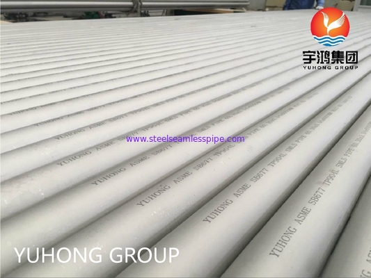 Tuyau d'alliage d'acier inoxydable de grand diamètre extérieur d'ASTM A312 TP904L pour le produit chimique/pétrole/marin